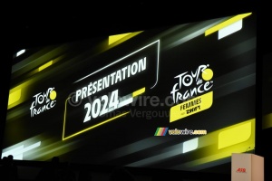 The logo of the presentation of the Tour de France 2024 (7777x)